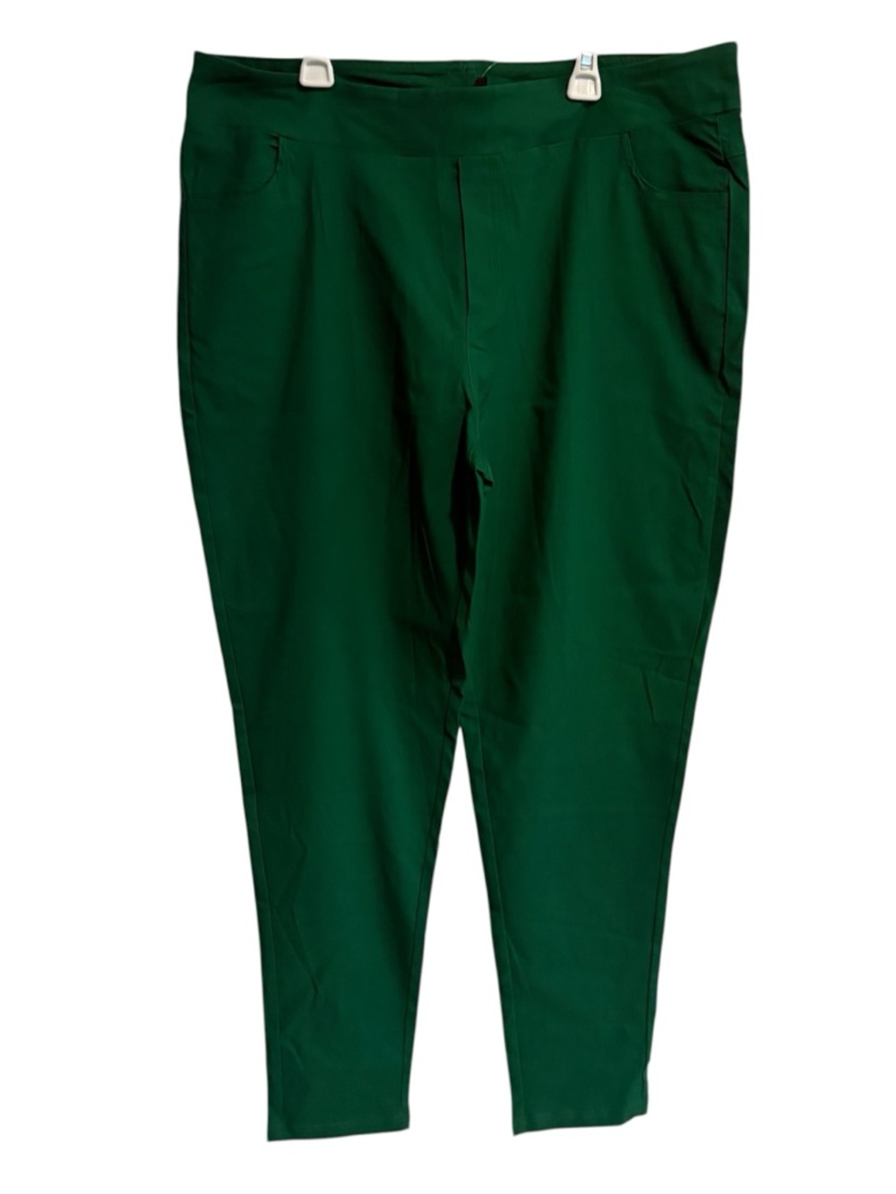 Allegrace woman’s pull-on pants with pockets. Size 16w, green.
